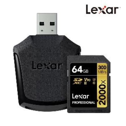 (공식판매원) 렉사 SD카드 2000배속 UHS- II급 64GB