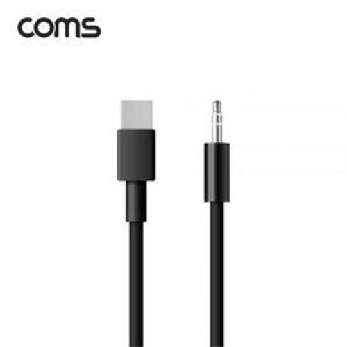 Coms USB 3.1 Type C to 3.5mm AUX 케이블 Black 1M