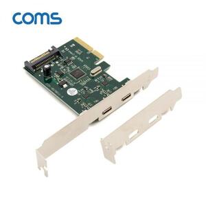 Coms PCI Express USB 3.1 Type C 카드 2포트