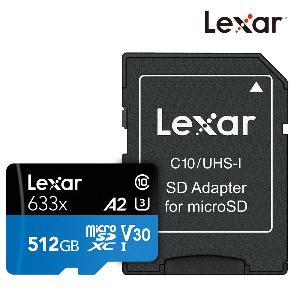 (공식판매원) 렉사 microSD카드 633배속 512GB