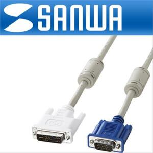 SANWAKC DVI HD3K DVI A to RGB 변환 케이블 3m