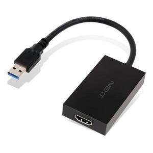 USB to HDMI 컨버터 Audio OK NEXT-313DPHU3 블랙