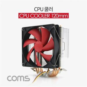 Coms CPU 쿨러 120mm Red Intel LGA 775 1155 11