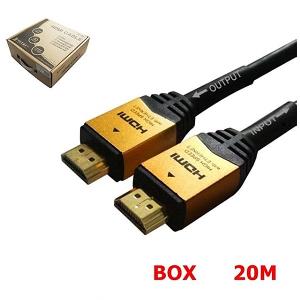 (NTS) 신호 증폭 IC칩셋 HDMI V1.4 GOLD Metal HDMI케이블 20M (BOX) (WH2886)