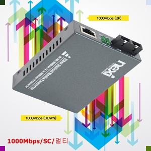 (NX) 1000Mbps 기가비트 멀티모드 광 컨버터 (WH5714)