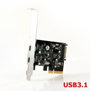 (Coms)USB 3.1 2포트 PCI-E 배속 카드(WH0131)