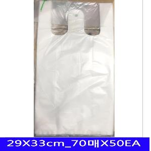 흰색 비닐봉투 식당용 업소 태원 29X33cm_70매X50EA