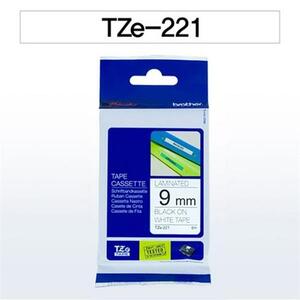 브라더 테이프카트리지 TZ221(9mm White Black)