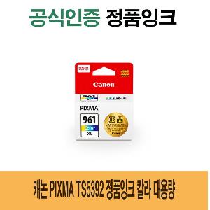 캐논 PIXMA TS5392 정품잉크 칼라 대용량