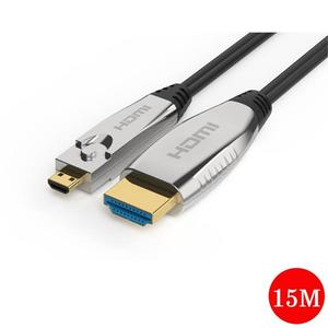 MicroHDMI to HDMI하이브리드 광 HDMI케이블 15M