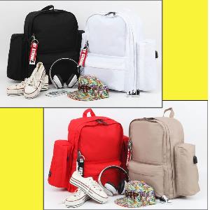 학생 학교 여행 짐가방 다기능 포켓 책가방 백팩 가방