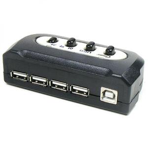 Coms USB 수동 선택기 4대1 제품A 타입 4포트B타입
