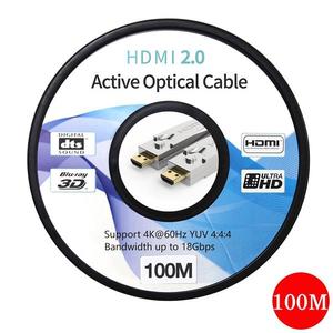 하이브리드 광 마이크로 HDMI2.0 케이블 100M