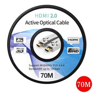 하이브리드 광 마이크로 HDMI2.0 케이블 70M