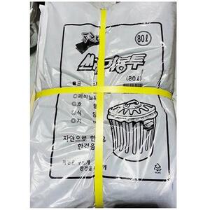 비닐 봉투 쓰레기용 검정 중 80L 50매 봉지 일회용