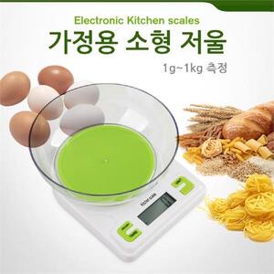 Coms 가정용 소형 저울 1g-1kg 접시 포함